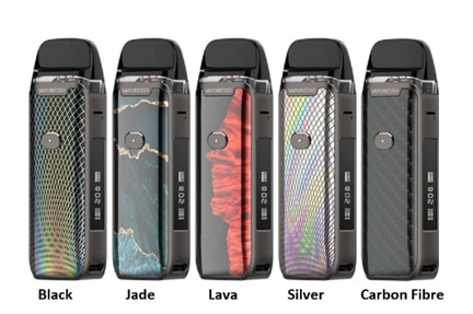 Vape pods in different designs.